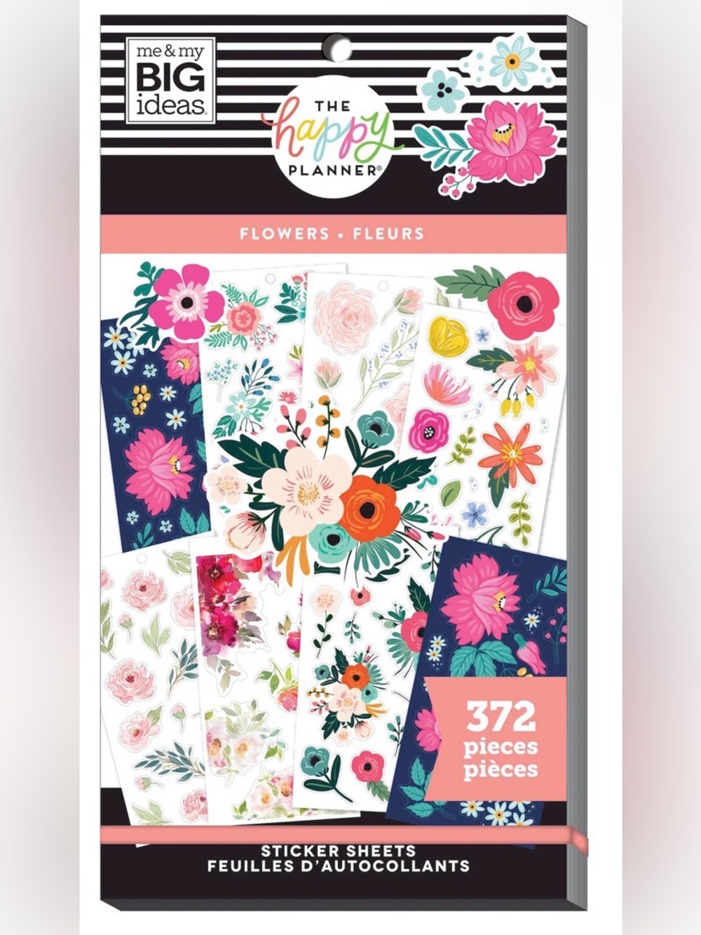 The Happy Planner Floral Sticker Set - Pink, Coral, Teal, Navy